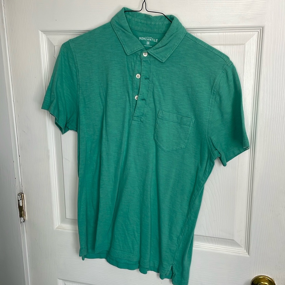 J Crew Green Polo Medium